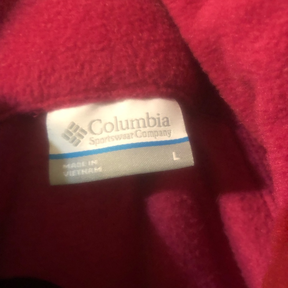 L Colombia Pink Fleece Zip Jacket Pink - Picture 3 of 4